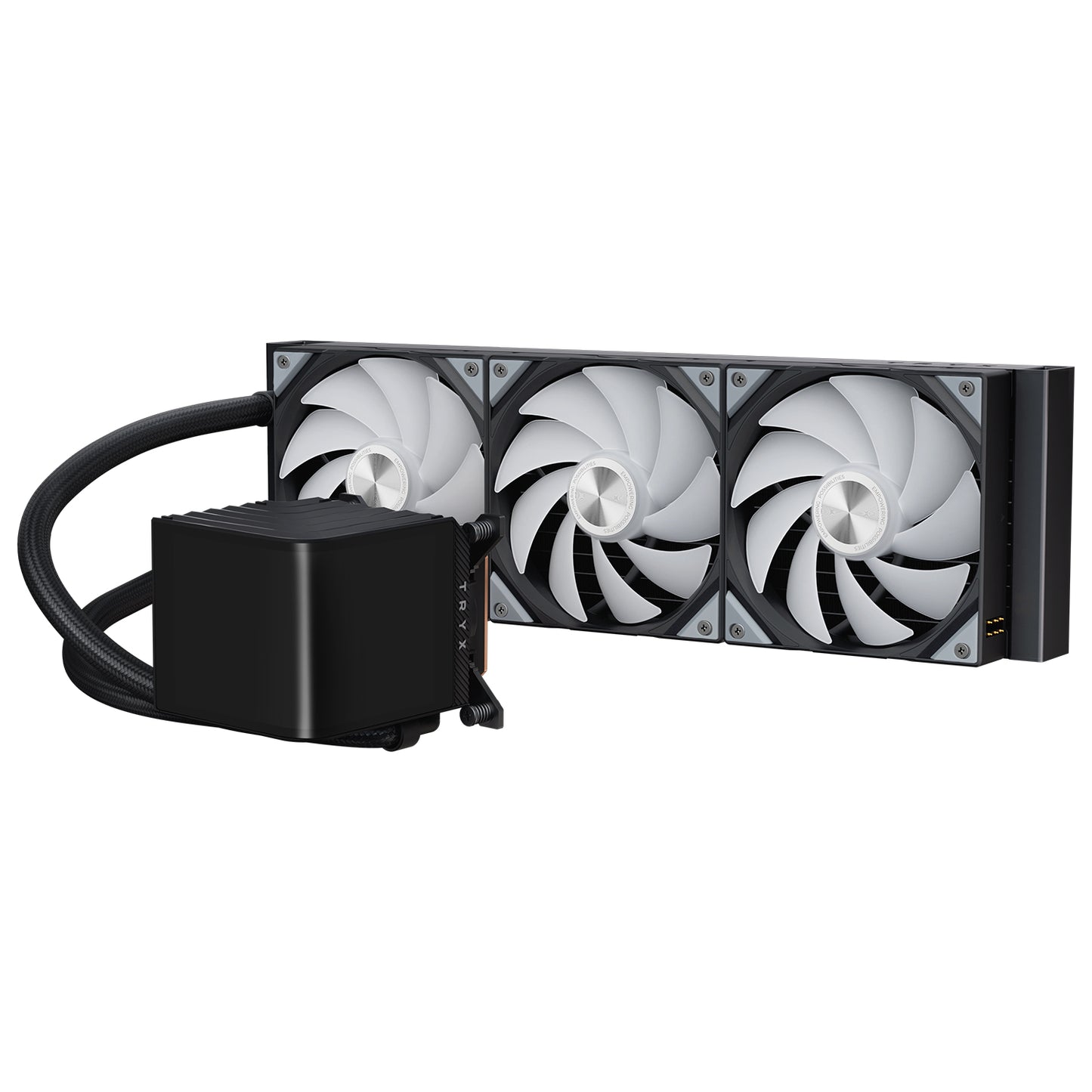 TRYX PANORAMA 360 BLACK ARGB AMOLED AIO LIQUID COOLER(6YRS) - 6977029650001