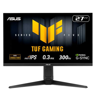 ASUS TUF Gaming Series 5 VG27AQML5A Gaming Monitor  27-inch QHD Fast-IPS panel, 300Hz, 0.3ms , G-SYNC® compatible AMD FreeSync™ Premium, ELMB SYNC, VESA DisplayHDR™ 400, 95% DCI-P3, DisplayWidget Center, Gaming AI - ASUSVG27AQML5A