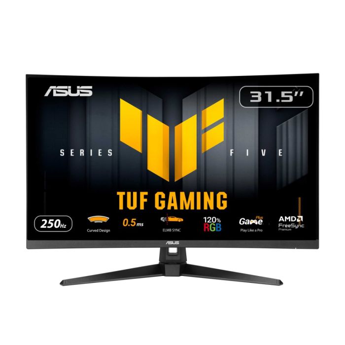 ASUS TUF Gaming Series 5 VG32VQM5B 31.5 inch Full HD, Curved, 250Hz(OC), ELMB SYNC, FreeSync Premium, 0.5ms response time, 120% sRGB, DisplayWidget Center Gaming Monitor - ASUSVG32VQM5B