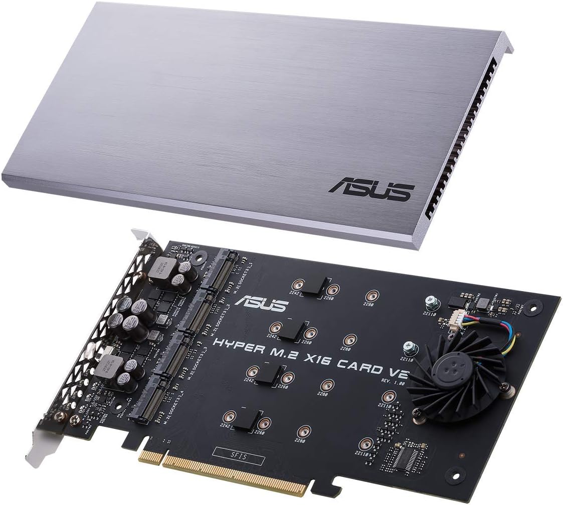 ASUS Hyper M.2 X16 PCIe 3.0 X4 Expansion Card V2 - 192876104798