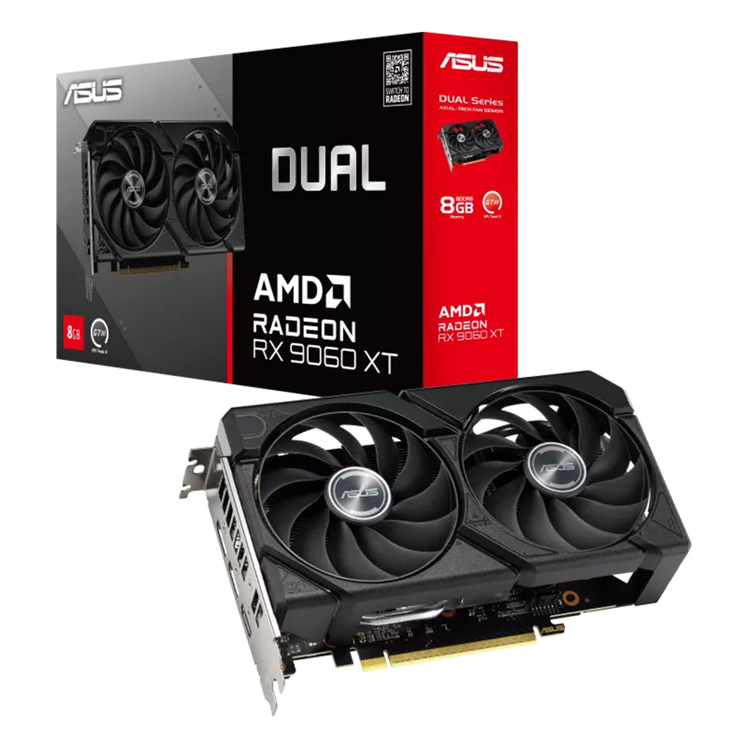 ASUS Dual Radeon RX9060XT 8G GDDR6 GRAPHICS CARD - DUAL-RX9060XT-8G - 197105994263