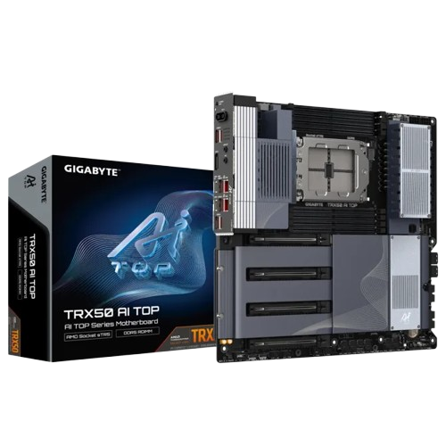 Gigabyte TRX50 AI TOP sTR5 AMD DDR5 PCIe 5.0 E-ATX USB4 Type-C Motherboard - 4719331868529