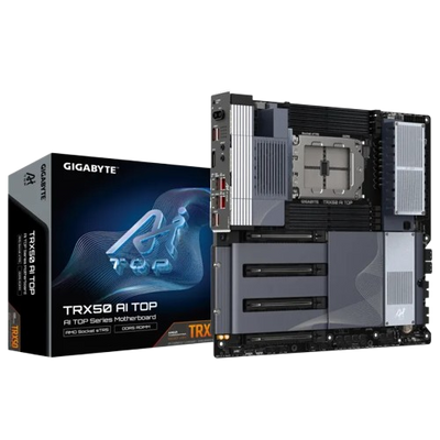 Gigabyte TRX50 AI TOP sTR5 AMD DDR5 PCIe 5.0 E-ATX USB4 Type-C Motherboard - 4719331868529