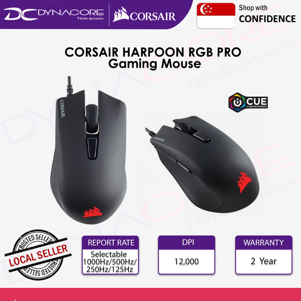 Corsair Harpoon RGB PRO FPS/MOBA Gaming Mouse - 840006606307