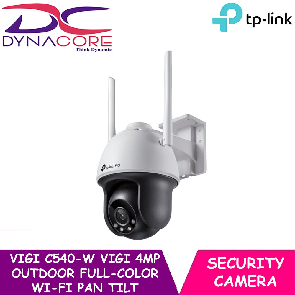 TP-Link VIGI C540-W VIGI 4MP Outdoor Full-Color Wi-Fi Pan Tilt Network Camera 24h Full-Color Powerful Pan Tilt - 4897098683798