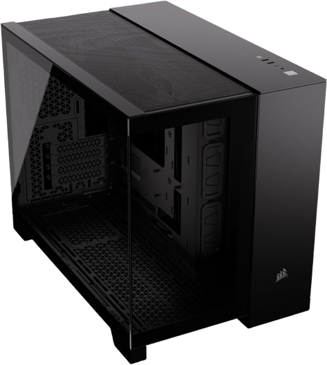 Corsair 2500X Micro ATX Dual Chamber PC Case - Black - 840006674962