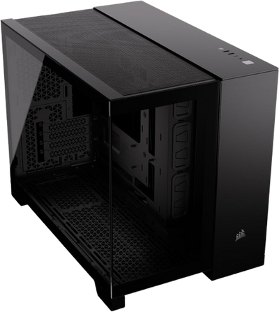 Corsair 2500X Micro ATX Dual Chamber PC Case - Black - 840006674962