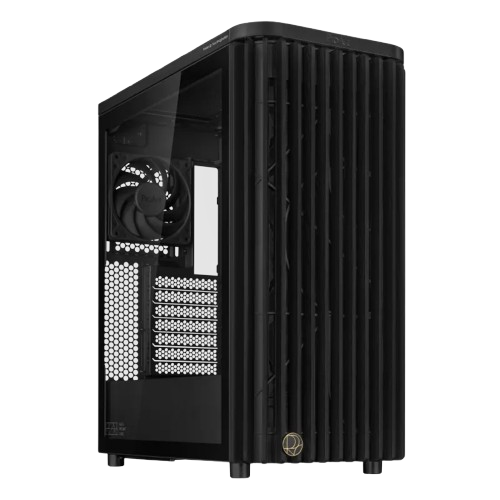 ASUS ProArt PA401 Wood Edition ATX Mid Tower Case Tempered Glass PWM Black ATX CASING - ASUSPA401WDBK
