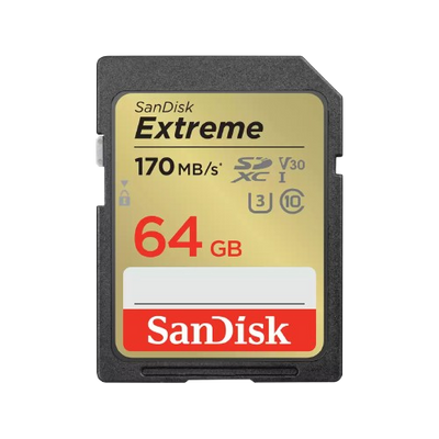 SanDisk Extreme microSD Card SDXVT  64GB - 619659188610