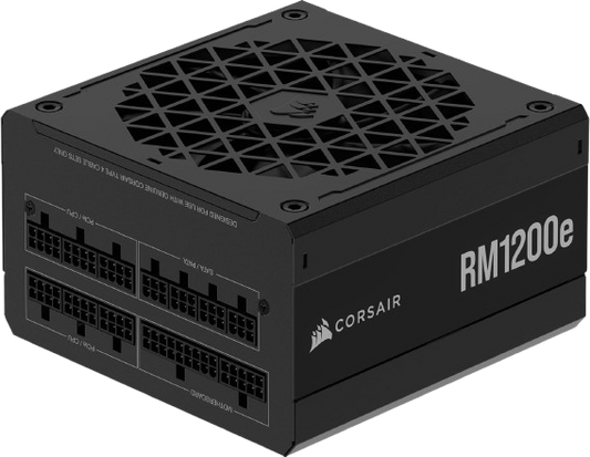 CORSAIR RM1200E 1200W Compact Fully Modular 80 Plus Gold  ATX3.1 PCIe5.1 Power Supply - 840006696322