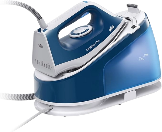 BRAUN CareStyle 1 Pro IS1512BL - Iron Steam Station, 120g/min steam, 380g/min steam shot, 6 bar, Sanitization Function, Super Ceramic Soleplate - 8021098002792