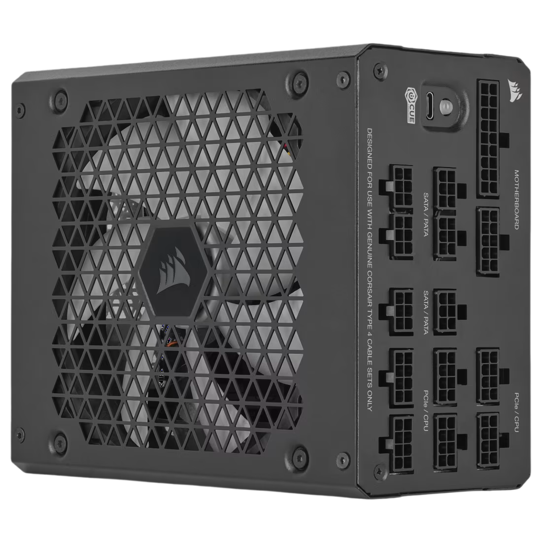 Corsair HX1000i Fully Modular Ultra-Low Noise ATX 3.0 and PCIe 5.0 Compliant 80 Plus Platinum Power Supply - 840006697381