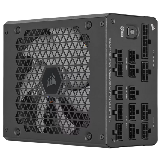 Corsair HX1000i Fully Modular Ultra-Low Noise ATX 3.0 and PCIe 5.0 Compliant 80 Plus Platinum Power Supply - 840006697381