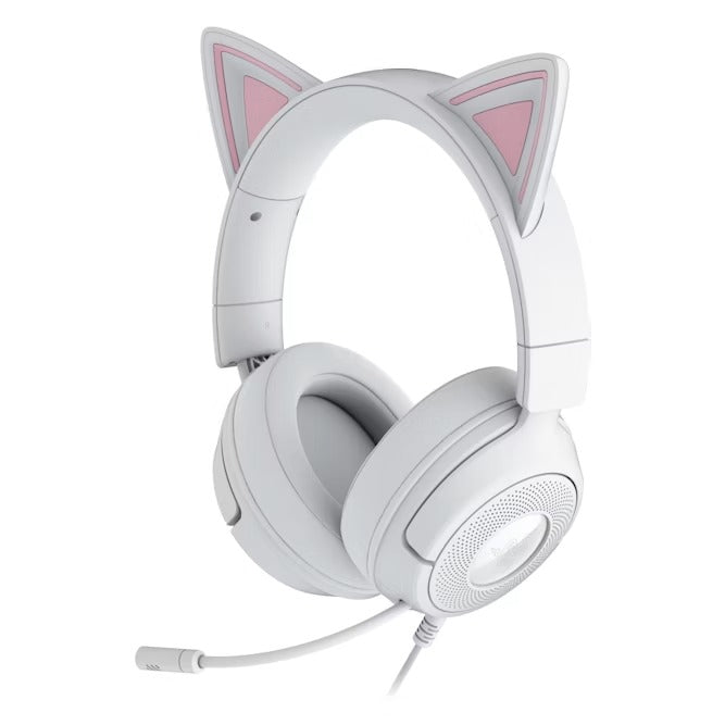 RAZER KRAKEN KITTY V3 X - WIRED HEADSET WITH KITTY EARS -WHITE EDITION - 8887910061138
