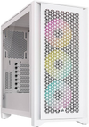 Corsair iCUE 4000D RGB Airflow Tempered Glass Mid-Tower Case White - CS-CC-9011241-WW
