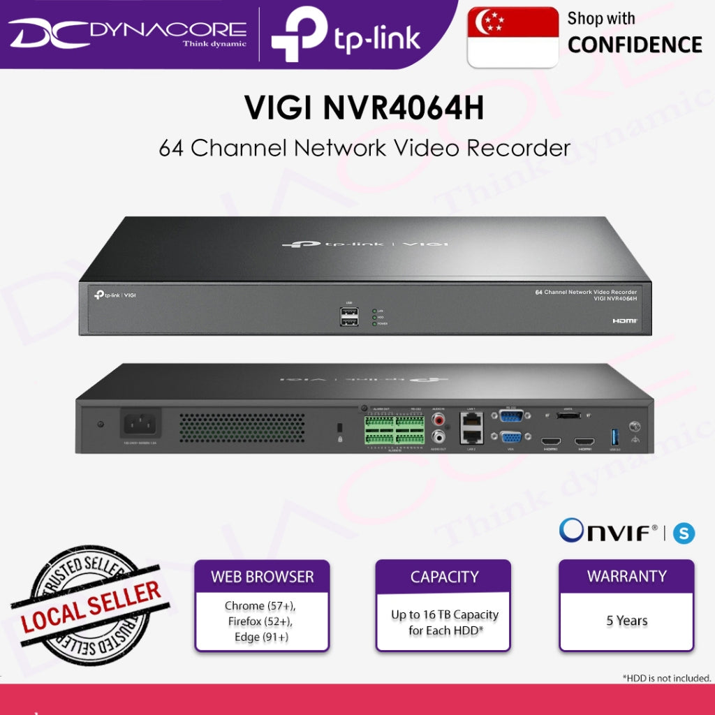TP-LINK VIGI NVR4064H VIGI 64 Channel Network Video Recorder -4895252500776