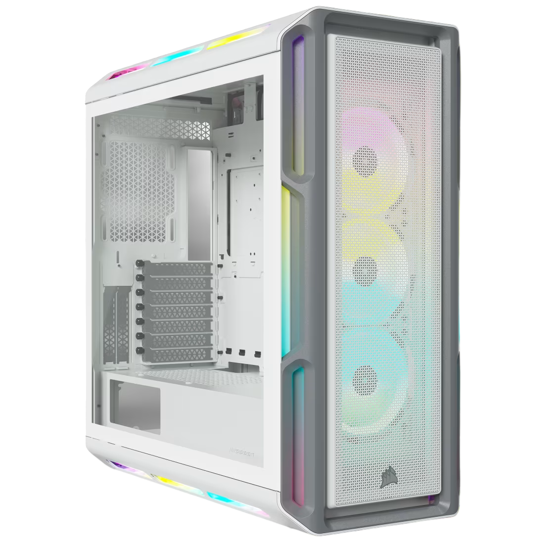 Corsair iCUE 5000T RGB Tempered Glass Mid-Tower Smart Case White - CS-CC-9011231-WW-B2B
