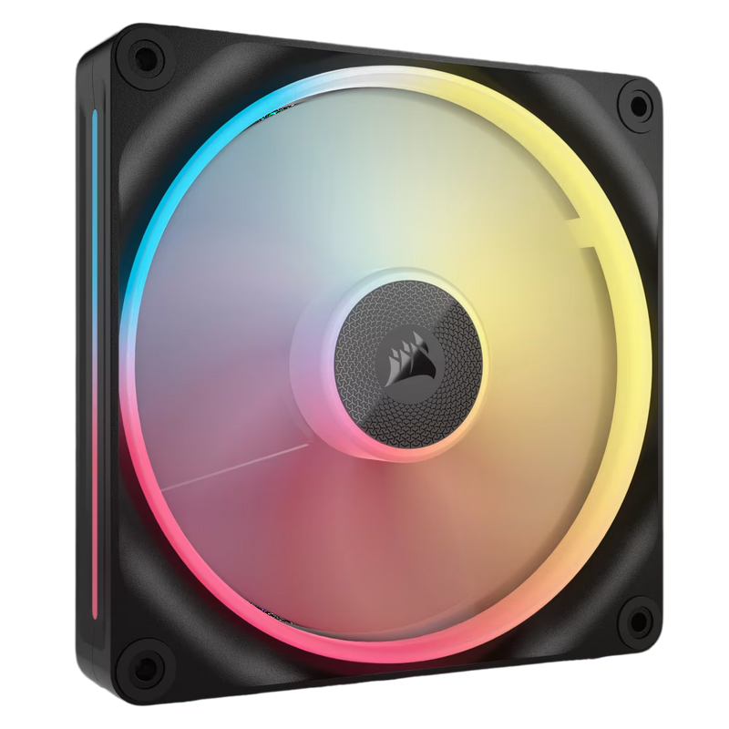 Corsair iCUE LINK LX140-R RGB 140mm PWM Reverse Fan Single Pack - Black - 840006688709
