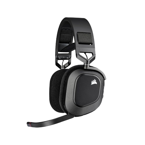 Corsair HS80 RGB Wireless Premium Gaming Headset with Spatial Audio Carbon - 840006625926