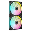 Corsair iCUE LINK LX140 RGB 140mm PWM Fans Dual Pack - Black - 840006682912