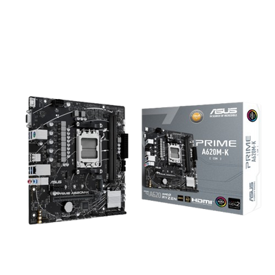 ASUS PRIME A620AM-K-CSM AMD A620 Micro-ATX Motherboard - 4711636227995