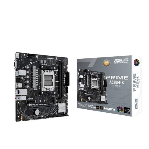 ASUS PRIME A620AM-K-CSM AMD A620 Micro-ATX Motherboard - 4711636227995