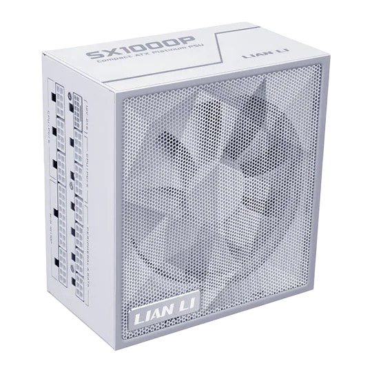 Lian Li SX1000P 1000W Fully Modular 80 Plus Platinum ATX 3.1 Power Supply - White - 4718466021182