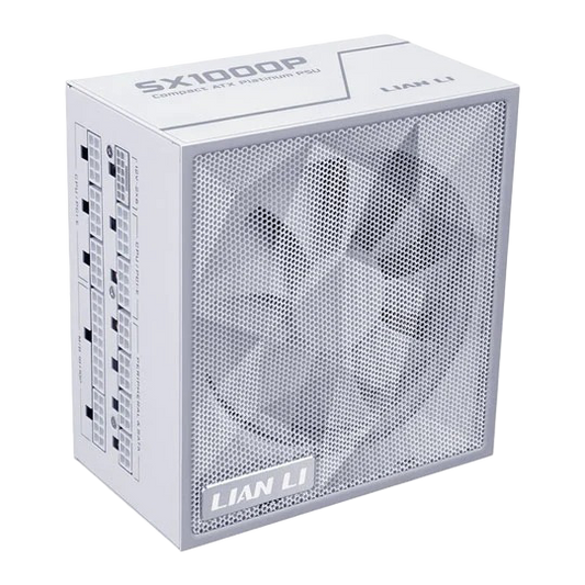 Lian Li SX1000P 1000W Fully Modular 80 Plus Platinum ATX 3.1 Power Supply - White - 4718466021182