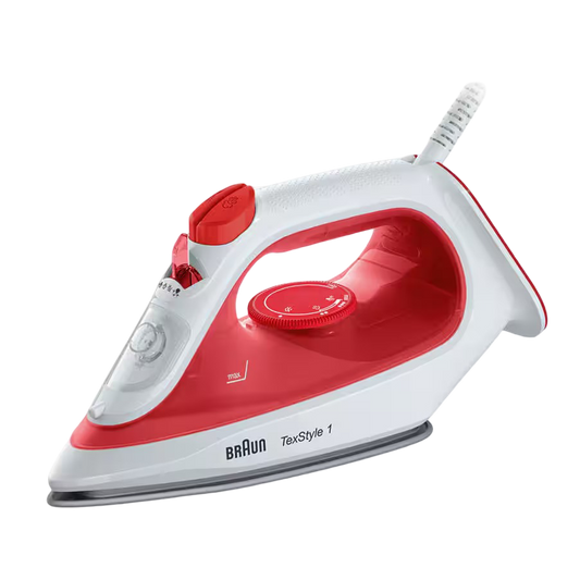 Braun TexStyle 1 SI1019RD - Steam Iron, 1900W, 120g/min - 25g/min turbo - 8021098000774
