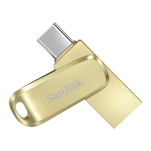SanDisk Ultra® Dual Drive Luxe USB Type-C Flash Drive SDDDC4 512GB Gold - 619659199524