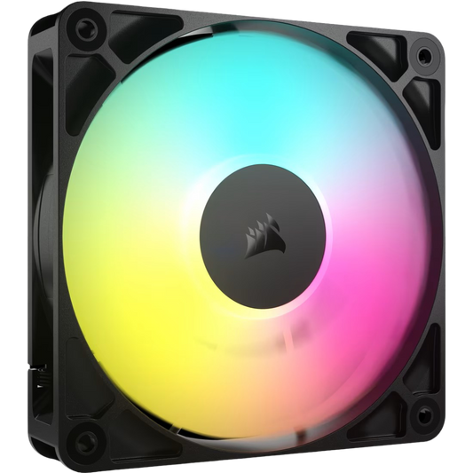 Corsair RS120 ARGB 120mm PWM Fan Single Pack - Black - 840006684121