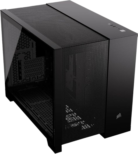 Corsair 2500D AIRFLOW Micro ATX Dual Chamber PC Case - Black - 840006671411