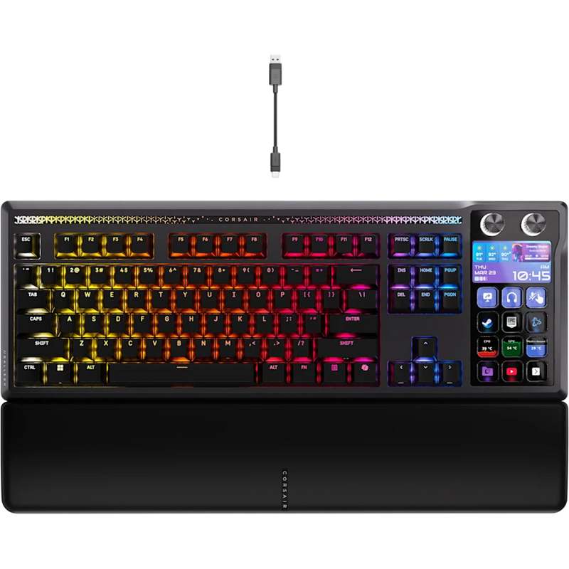 Corsair Galleon 100 SD RGB Mechanical Wired Gaming Keyboard  8000Hz Stream Deck-Integrated Black - 840440407867