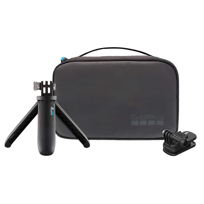 GoPro Travel Kit Includes Magnetic Swivel Clip, Shorty, and Compact Case - AKTTR-002 - 818279024142