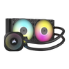 Corsair iCUE LINK TITAN 240 RX RGB AIO Liquid CPU Cooler with RX120 RGB fans - Black - 840006685418
