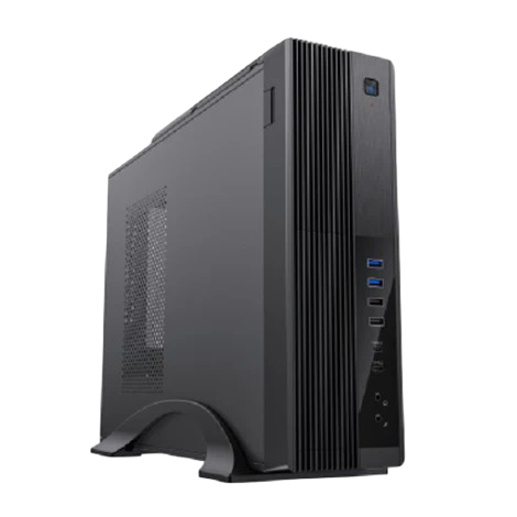 VIOS S616 Type-C MATX Casing with SFX-450W Power Supply - Black - VIOS616BKTYPE-C