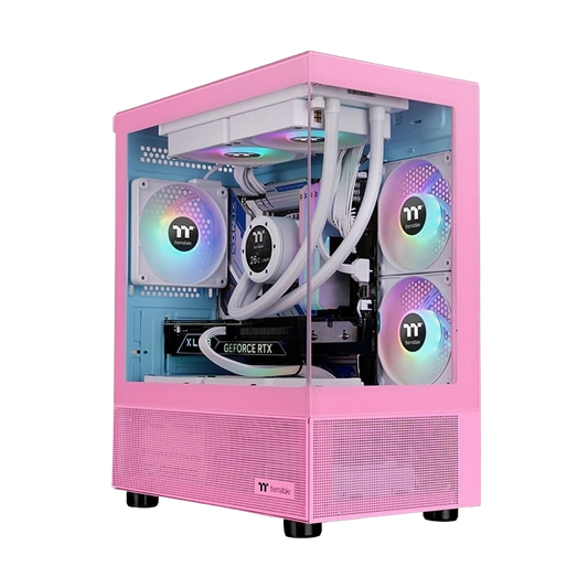 Thermaltake View 170 Micro-ATX ARGB Tempered Glass Case - Bubble Pink - TTVIEW170BP