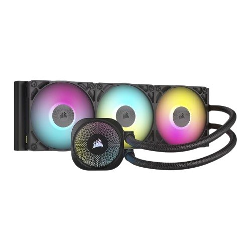 Corsair iCUE LINK TITAN 360 RX RGB AIO Liquid CPU Cooler with RX120 RGB fans - Black - 840006685432