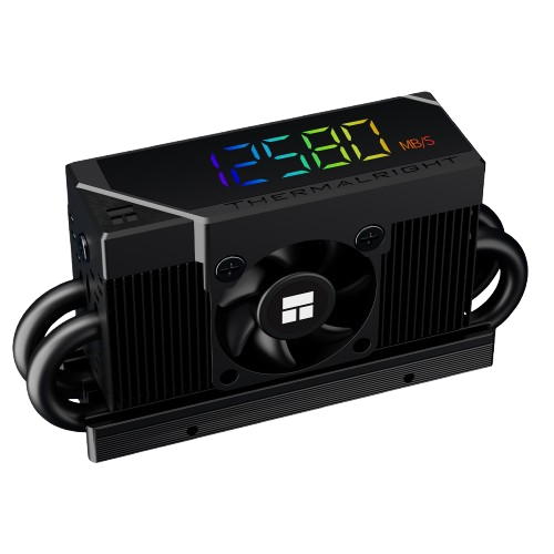 Thermalright HR10 2280 PRO Digital Black ARGB Digital Display SSD Heatsink Cooling - 814256020978