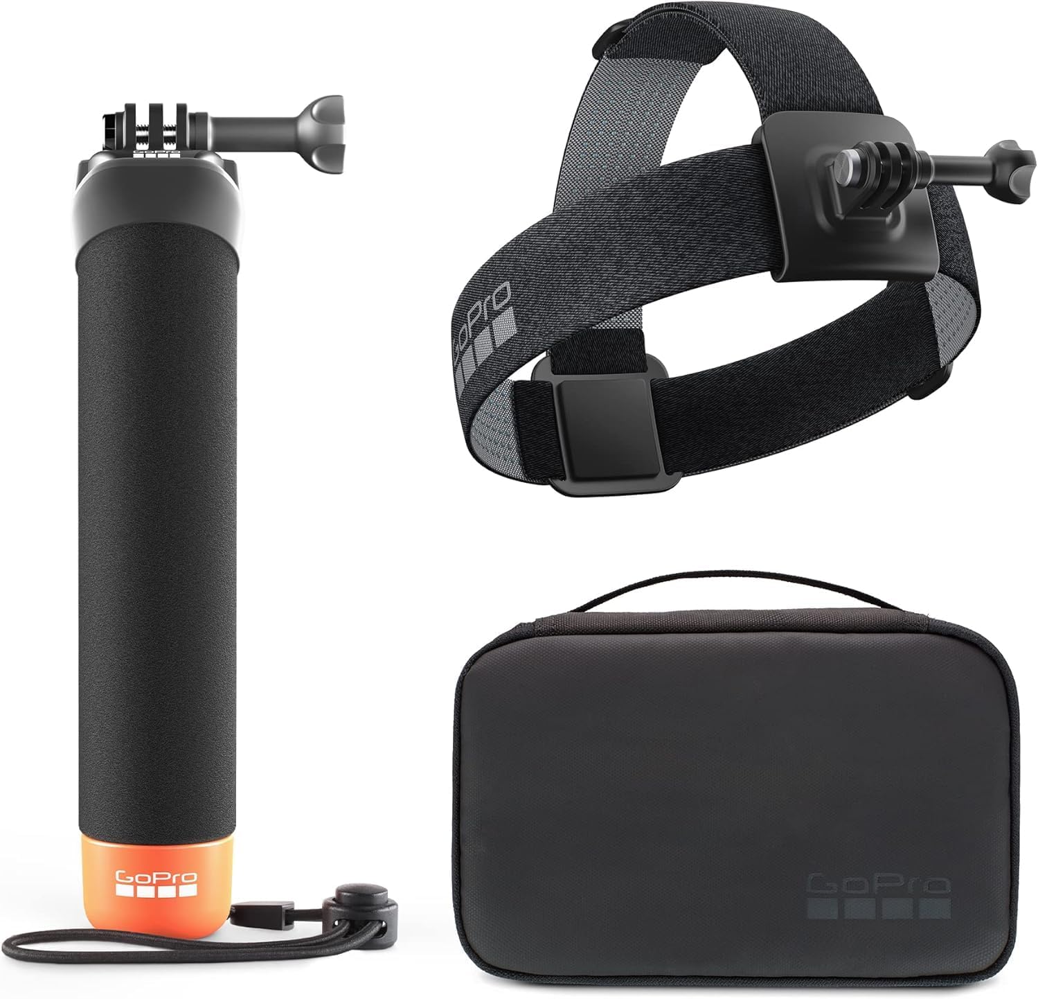 GOPRO ADVENTURE KIT, The Handler, Head Strap 2.0 + Compact Case - AKTES-003-VN - 810116383900