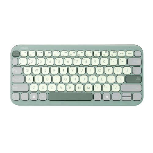 ASUS Marshmallow Keyboard KW100 Bluetooth Keyboard - Green Tea Latte / White / Rose Clay