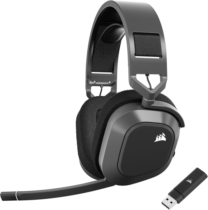 Corsair HS80 MAX WIRELESS Dolby Atmos® Gaming Headset - Steel Gray - 840006693789