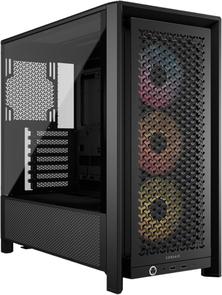 Corsair FRAME 4000D RS ARGB Mid-Tower PC Case - Black - CS-CC-9011296-WW