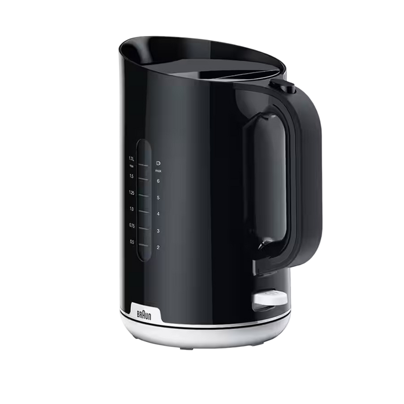 Braun Breakfast1 Collection WK1100BK - Kettle, 360° Rotatable, Removable Limescale Filter, Plastic, Black - 8021098773500