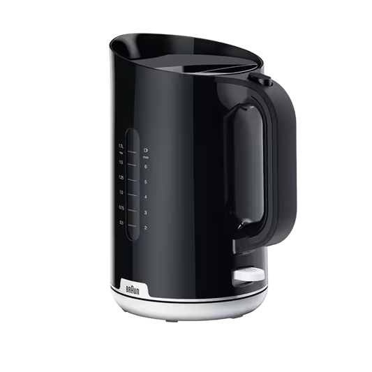 Braun Breakfast1 Collection WK1100BK - Kettle, 360° Rotatable, Removable Limescale Filter, Plastic, Black - 8021098773500