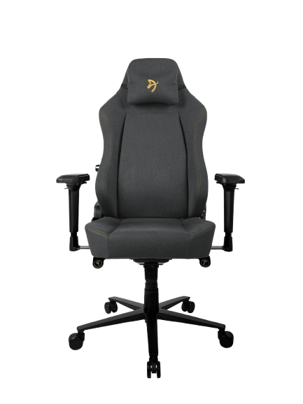 Arozzi Primo Woven Fabric Gaming Chair - Black Gold - PRIMO-WF-BKGD