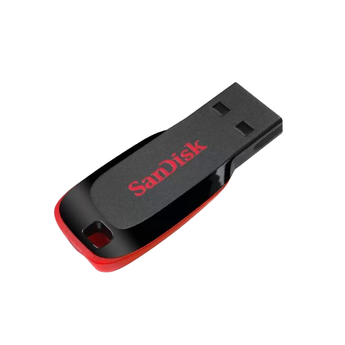 SanDisk Cruzer Blade USB 2.0 Flash Drive CZ50 64GB - RED - 619659097318