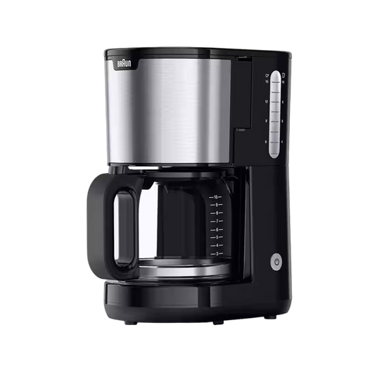 Braun Household PurShine KF 1500 BK Coffee Machine - Filter Coffee Machine with Glass Jug for up to 10 Cups, OptiBrew System, Automatic Shut-Off, 1000 Watt, Black - 8021098001870