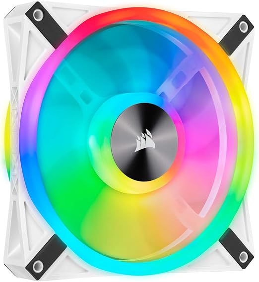 Corsair QL Series White QL140 RGB 140mm RGB LED Fan Single Pack - 840006619512
