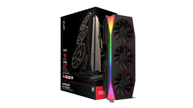 XFX AMD Radeon RX 9070XT OC Magnetic Air Edition with RGB 16GB GDDR6 Graphics Card - 840191502590